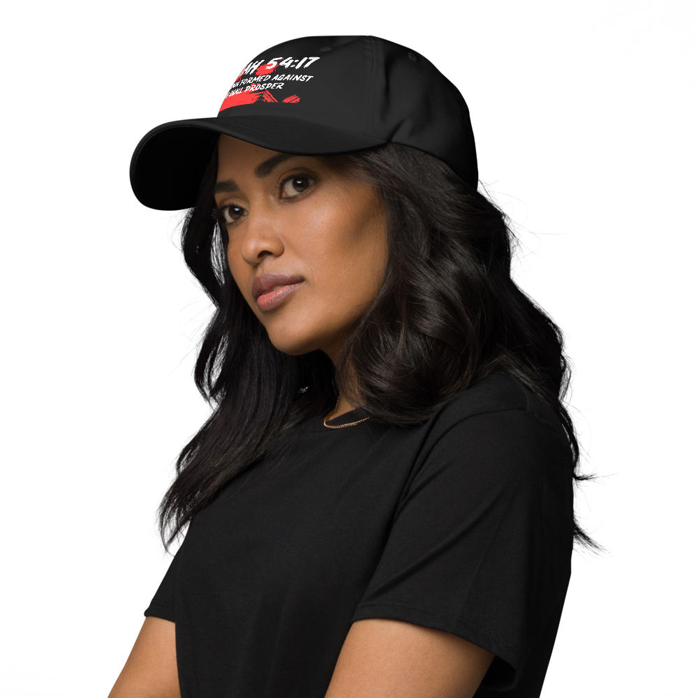 Black Unisex Dad hat - No Weapon Formed Against Me Shall Propser