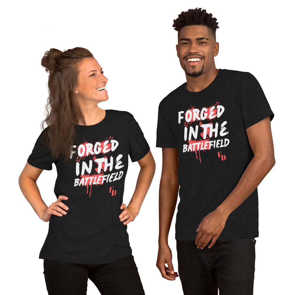 Black Unisex t-shirt -  Forged in the Battlefield with Isaiah 54:17